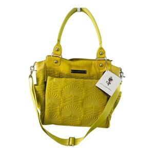 NEW Petunia Pickle Bottom City Caryall Union Square Stop Embossed Diaper Bag